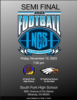 NCS Semi Finals flyer